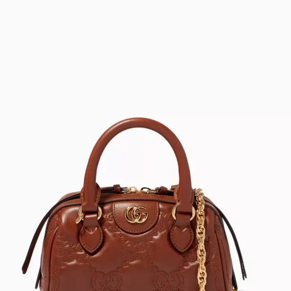 Gucci Top Handle Bag in GG Matelassé Leather