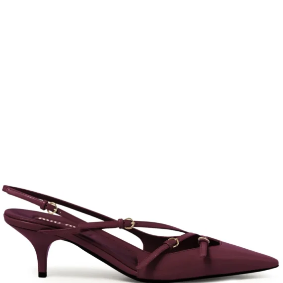 Miu Miu buckle-embellished slingback pumps