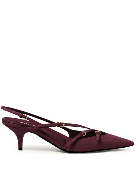 Miu Miu buckle-embellished slingback pumps