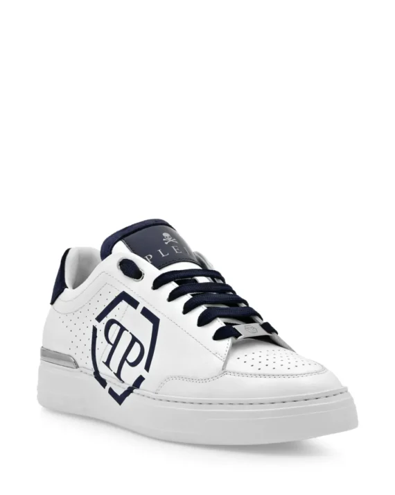 Philipp Plein Hexagon Leather Sneakers