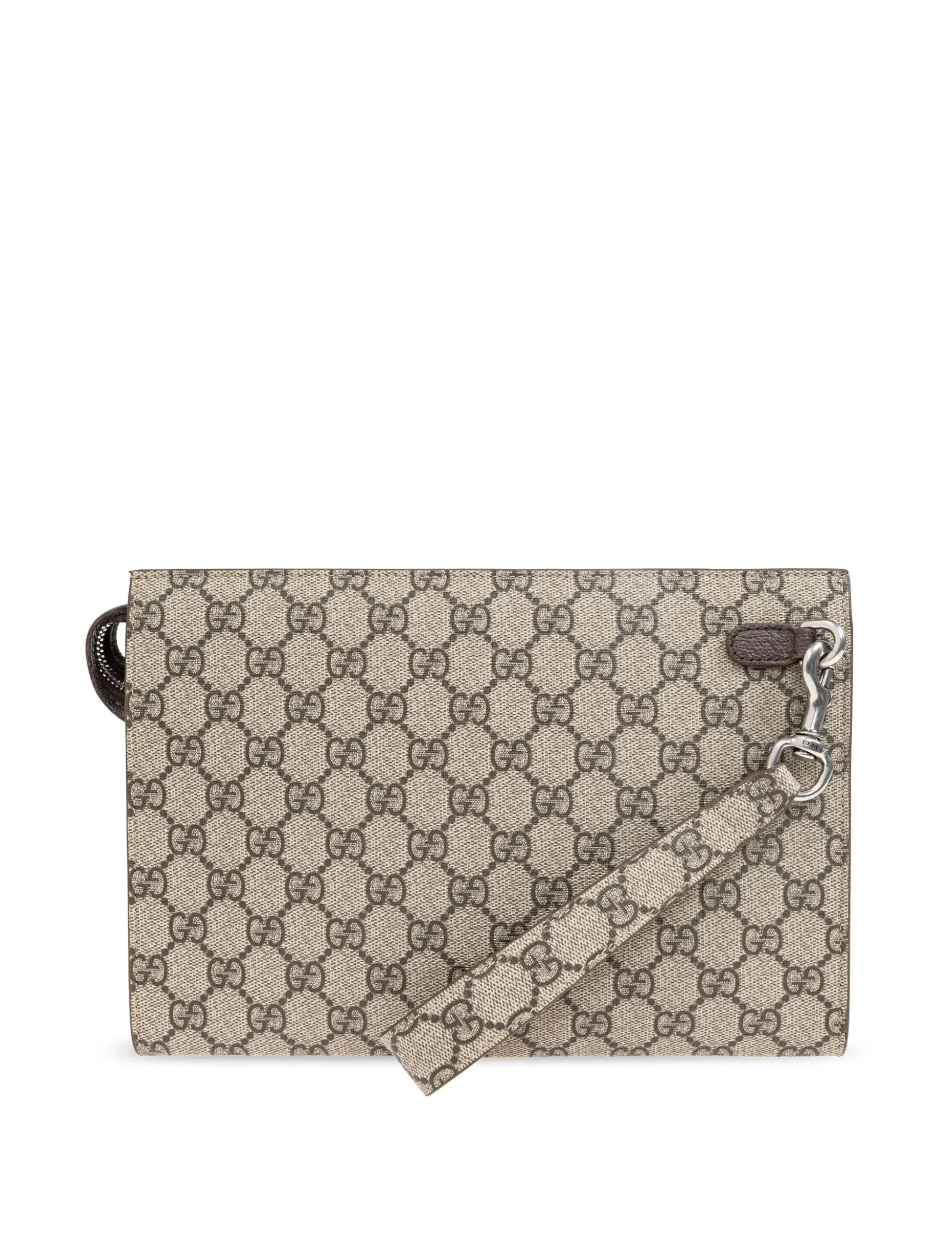 Gucci GG Supreme clutch bag