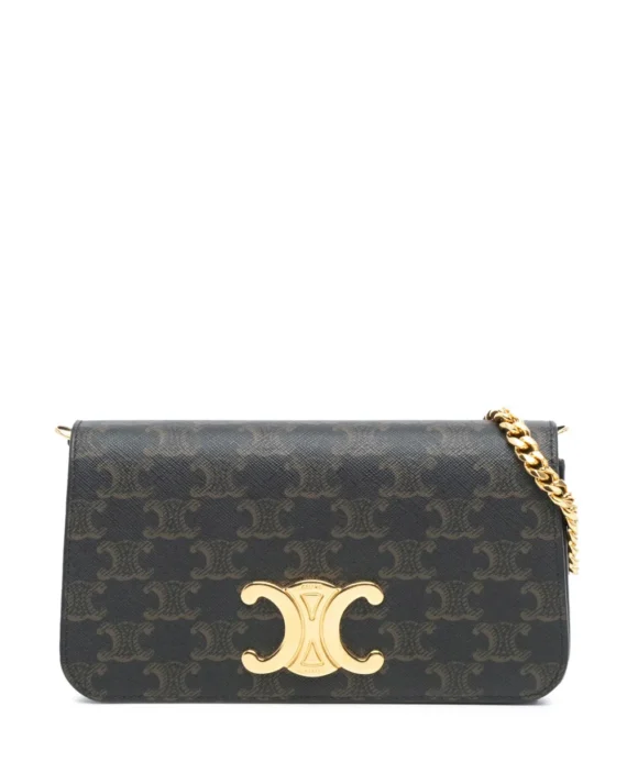 Celine Triomphe Coated Canvas Triomphe Multi Pochette