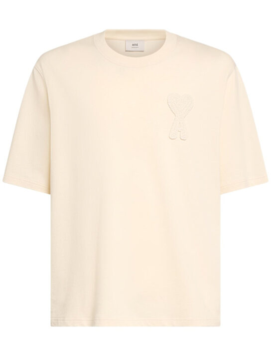 Ami de Coeur-patch cotton T-Shirt