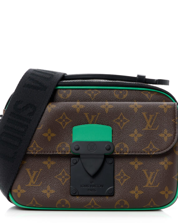 Louis Vuitton  Monogram Macassar S Lock Messenger Minty Green