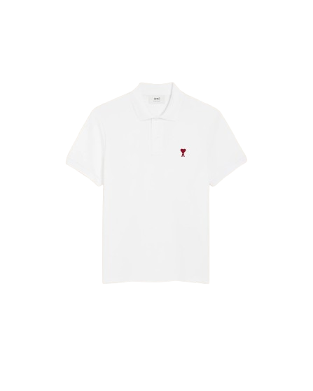 White Cotton Ami de Coeur Polo Shirt