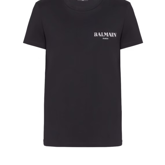 T-shirt with vintage gel Balmain logo
