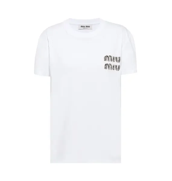 Miu Miu Embroidered T-Shirt