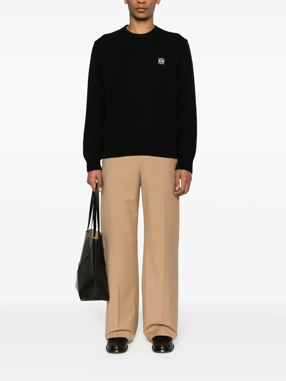 LOEWE logo-embroidered wool jumper - Image 2