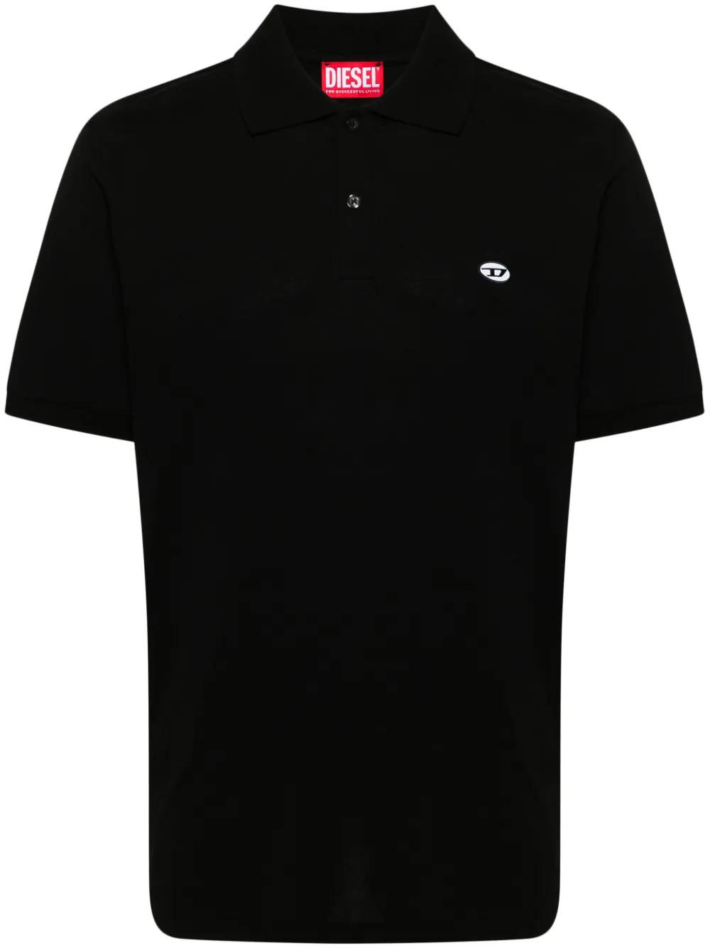 Diesel logo-patch polo shirt