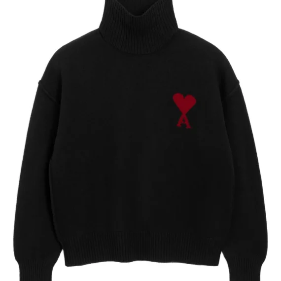 Ami De Coeur funnel-neck wool sweater