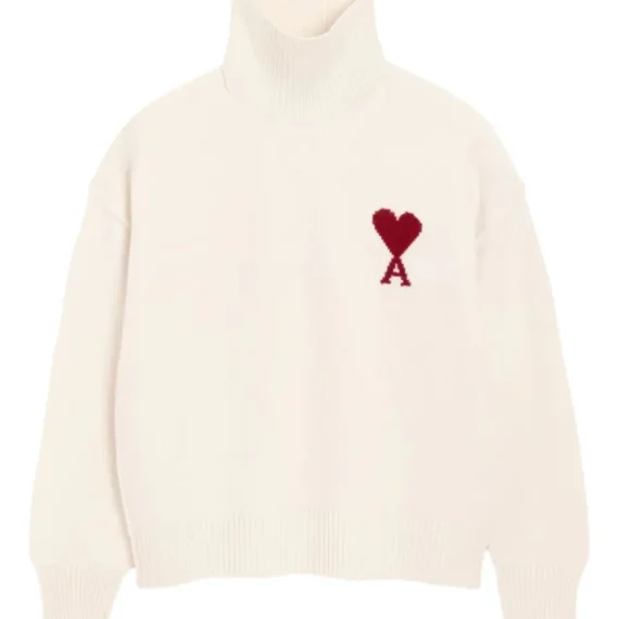 Ami De Coeur funnel-neck wool sweater