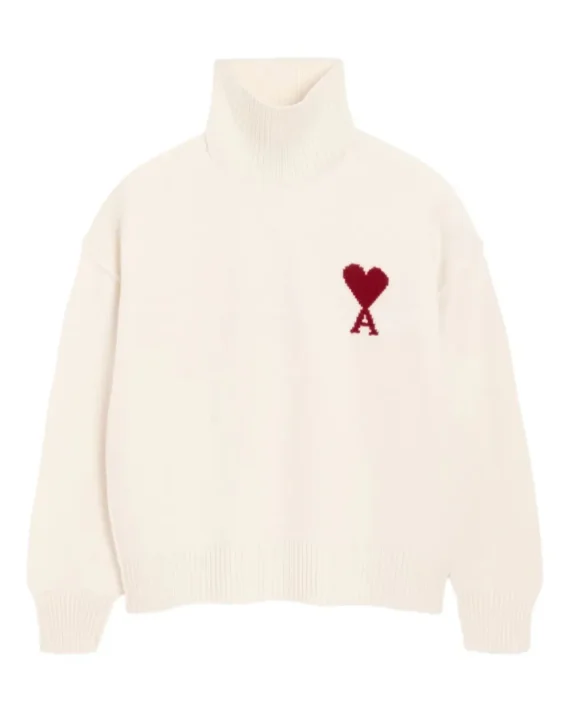 Ami De Coeur funnel-neck wool sweater