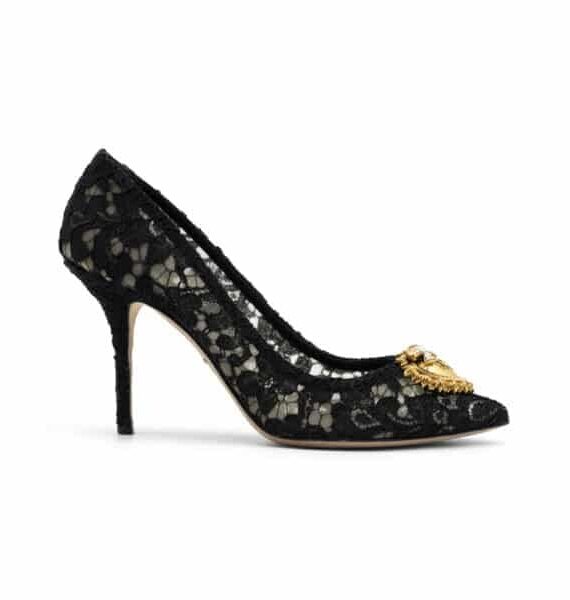 Taormina lace pumps with Devotion heart