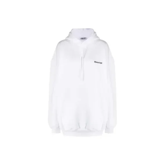 Balenciaga Logo Cotton Hoodie